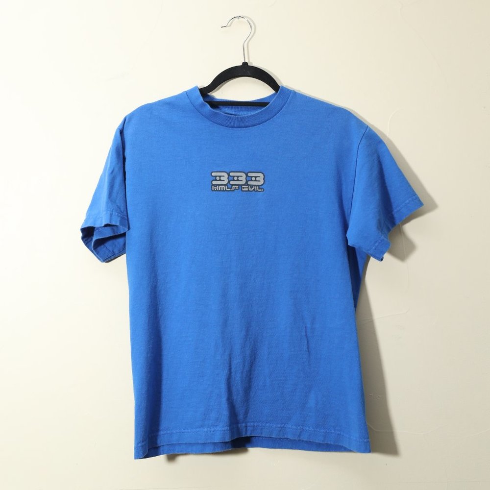 Half Evil 333 Blue Logo Tee (M)